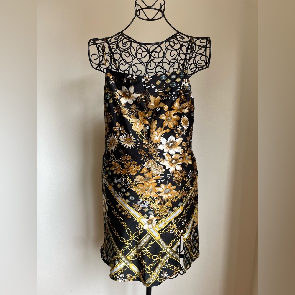Princess Polly mini  slip dress with spaghetti straps in black, white , yellow